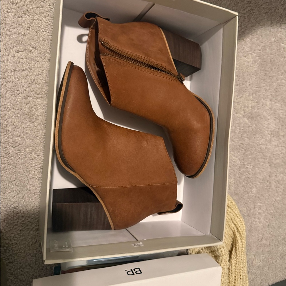 Thursday Boot Company Tan Leather Ankle Booties